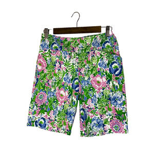 Up! Brand Techno Shorts Sz 6 Bouquet Floral Pockets Thincredible Fit READ*